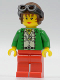 LEGO adv018 Miss Gail Storm (Dino Island) with Aviator Helmet and Goggles