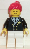 LEGO air015 Airport - Pilot, White Legs, Red Ponytail Hair