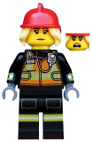 LEGO col349 Fire Fighter - Minifigure only Entry