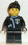 LEGO cop024 Police - Zipper with Sheriff Star, Black Ponytail Hair