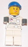 LEGO cty0225 Spacesuit, White Legs, Blue Short Bill Cap, Eyelashes