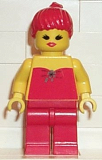 LEGO fbr003 Red Halter Top - Red Legs, Red Ponytail Hair