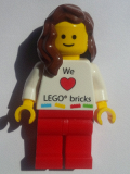 LEGO gen073 Lego Kladno Girl We Heart LEGO bricks Minifigure