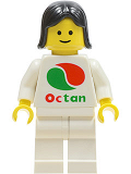 LEGO oct046 Octan - White Logo, White Legs, Black Female Hair