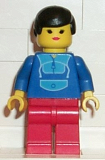 LEGO par048 Jogging Suit - Red Legs, Black Male Hair