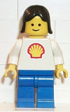 LEGO shell002 Shell - Classic - Blue Legs, Black Female Hair