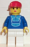 LEGO trn016 Jogging Suit, White Legs, Red Cap