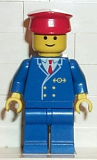 LEGO trn046 Railway Employee 1, Blue Legs
