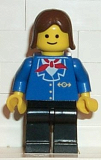 LEGO trn065 Railway Employee, Brown Female Hair